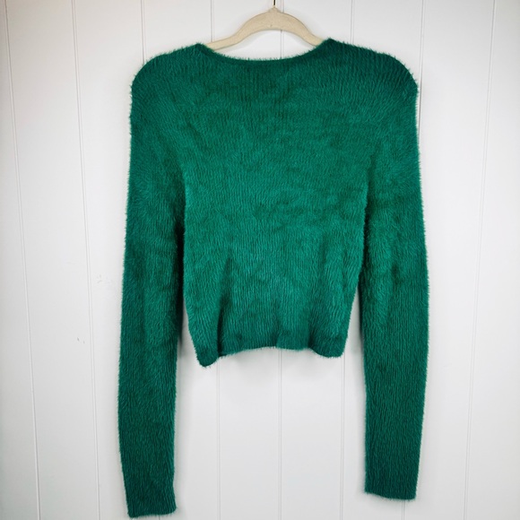 NWOT Aerie Fluffy 4 Ever Reversible Twist Sweater - Picture 6 of 8